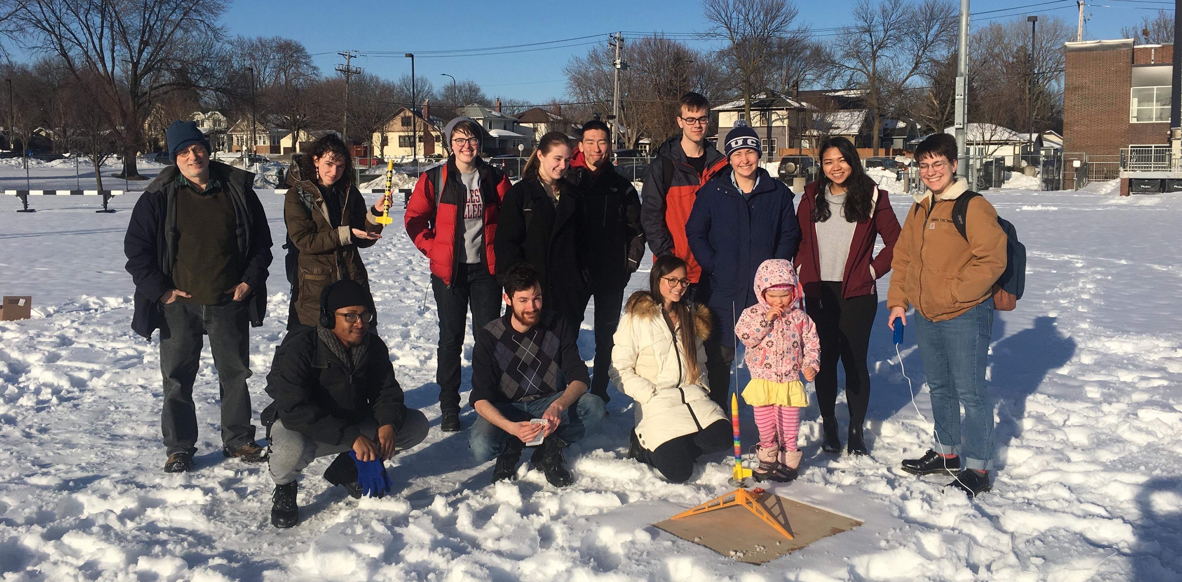 An outreach event group photo